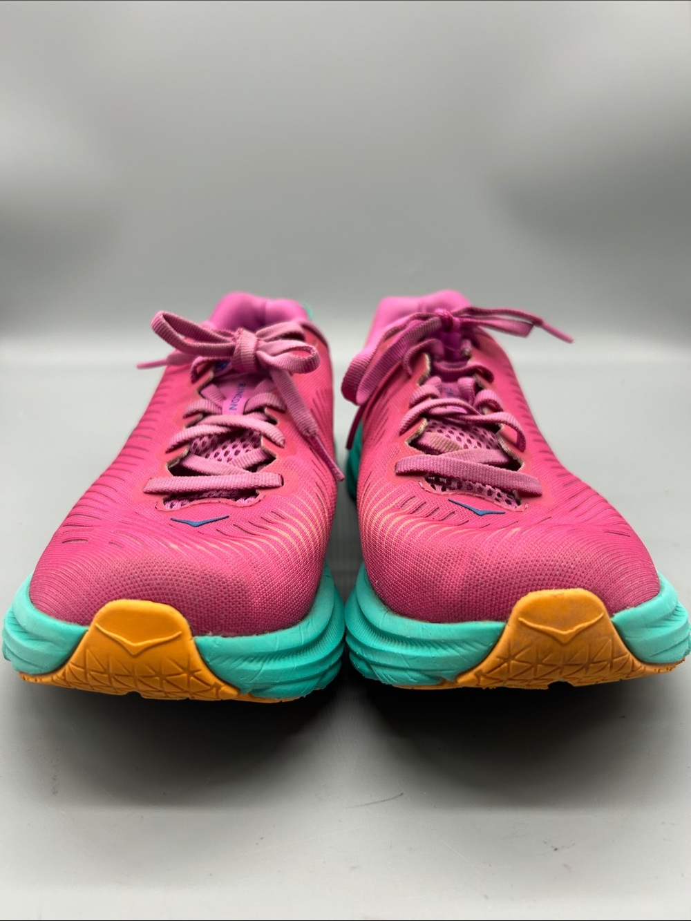 Hoka One One Rincon 3 Pink & Teal Women's Running Sneakers Size 7.5B - Picture 3 of 8